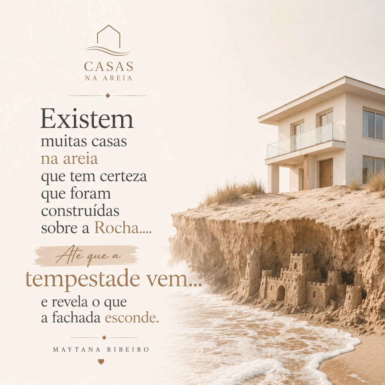 Livro Casas na Areia - Maytana Ribeiro